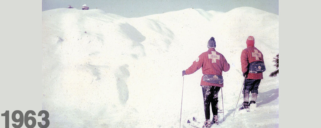 1963: Ski Patrol Prepares for Nationals